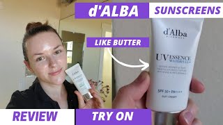 dALBA UV Essence Waterfull KOREAN SUNSCREEN SPF50 REVIEW [upl. by Pitchford]