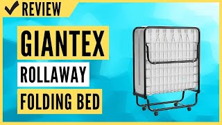 Giantex Rollaway Folding Bed with 4 Inch Mattress Review [upl. by Acihsay672]