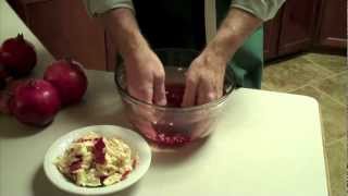 HOW TO OPEN A POMEGRANATE CLEAN WAY [upl. by Nyar]