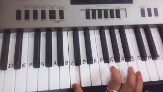 Lag Ja gale  Keyboard tutorialpianoHarmoniumEasy notesslow tutorial for beginners [upl. by Leugim]