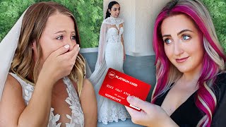 I Surprised Brides with their DREAM Wedding Dress unlimited budget [upl. by Etnod406]