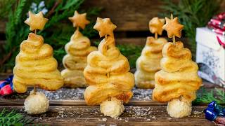 Recette  Feuilletés sapins de noël à la cannelle et sucre [upl. by Reggy867]