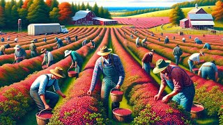 US Farmers Harvest Millions And Billions Of Berries This Way  Harvesting 2024 [upl. by Gimpel]