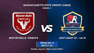 Boston BullsKnights vs E3C 1st XI [upl. by Kcirde]