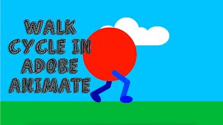 Walk Cycle in Adobe Animate [upl. by Barth647]