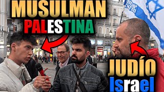 MUSULMÁN PALESTINO SE ENFRENTA A JUDÍOS ISRAELÍS EN PLENA MANIFESTACIÓN NETANYAHU ISRAEL PALESTINA [upl. by Adolf350]