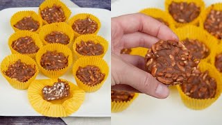 Dolcetti di riso soffiato e cioccolato 3 ingredienti per uno snack sfizioso [upl. by Valerie]