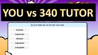 Test Your English Vocabulary VS 340 GRE Tutor VERY HARD [upl. by Nunnery]