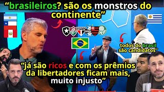 MEDO E CHORO DOS SULAMERICANOS POR CAUSA DOS BRASILEIROS NA LIBERTADORES E SULAMERICANA quotMONSTROSquot [upl. by Sibelle]