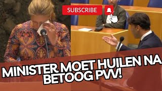 Minister moet huilen na FEL betoog van Leon PVV [upl. by Vrablik781]