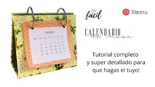 Cartonaje por placer  Armá tu calendario  Tutorial de Calendario de mesa  DIY Calendario [upl. by Bower]