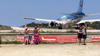 skiathos airport crazy take off [upl. by Erbas]