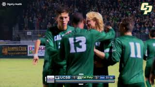 Cal Poly v UCSB Mens Soccer Highlights  Oct 28 2017 [upl. by Alexandro]