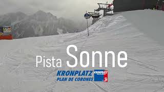 Pista Sonne carving e sole a San Vigilio di Marebbe kronplatz dolomitisuperski plandecorones [upl. by Irual]