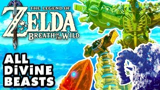 The Legend of Zelda Breath of The Wild  All Divine Beasts Nintendo Switch [upl. by Aurlie]