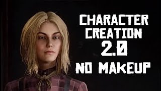 Create Female Character 20 No Makeup in Red dead Online [upl. by Alleirbag]