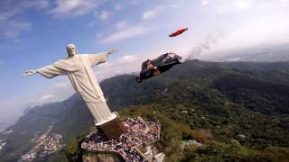 Jeb Corliss flying by Christ with friends [upl. by Elvis]