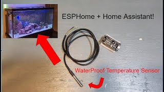 Waterproof Temperature Sensor With ESPHome  Home Assistant [upl. by Chloe]