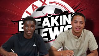 Ajax Geeft Profcontracten aan Talenten Johnson en Oldenstam [upl. by Mclaurin223]