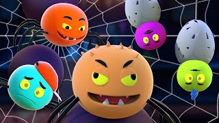 5 Arañas Divertidas  Canciones para niños  Canción de Halloween  HooplaKidz en Español [upl. by Zollie]