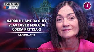 INTERVJU Ljiljana Smajlović  Narod ne sme da ćuti vlast uvek mora da oseća pritisak 192023 [upl. by Yousuf]