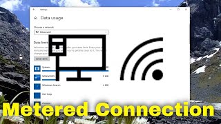 How to Enable or Disable Metered Connection in Windows 10 Guide [upl. by Suivatra]