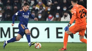 Eden Hazard scores for Real Madrid  in a blue kit [upl. by Blaze]