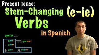 01065 Spanish Lesson  Present Tense  EIE Stemchanging verbs [upl. by Katherin365]