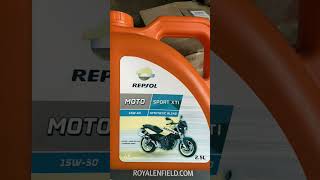 best engine for UCE try it royalenfield bullet350 classic350 oilchange nitro motorcycle bike [upl. by Ailaza]