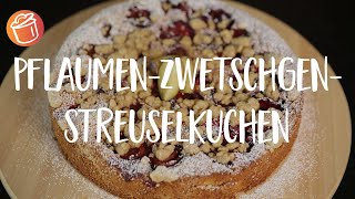 PflaumenZwetschgenStreuselkuchen Rezept Chochdoch mit Mimi [upl. by Enyamrahc]