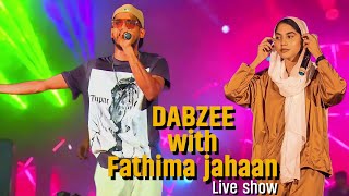 Dabzee With Fathima Jahaan Live Show [upl. by Eentirb]