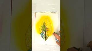 Satisfying Spray Paint 🧿ytshorts sprayart spraypainting spraypaintingart satisfying leafart [upl. by Rahmann]