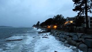 Wind Storm Sechelt Sunshine Coast BC Trail Bay 2014 King Tide [upl. by Locklin]