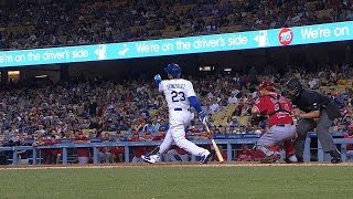 Scully hits high note for foul ball call [upl. by Yornoc]