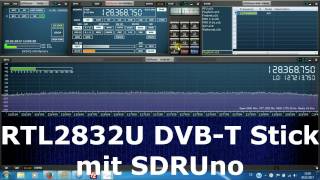 SDRUno mit RTL2832U DVBT Stick betreiben [upl. by Idmann]