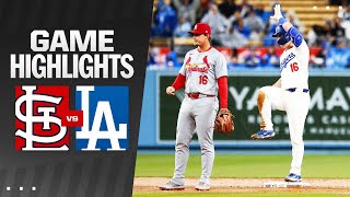 Cardinals vs Dodgers Game Highlights 33024  MLB Highlights [upl. by Bordiuk384]