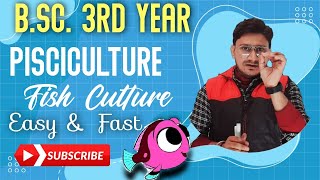 Pisciculture  Fish culture  Fish forming  Pisciculture BSc3rd year  Pisciculture in hindi [upl. by Suiluj]