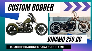 15 MODIFICACIONES PARA TU DINAMO CHOPPER 250 cc [upl. by Jo-Ann]