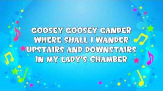 Goosey Goosey Gander  Sing A Long  Nursery Rhyme  KiddieOK [upl. by Gnaht392]