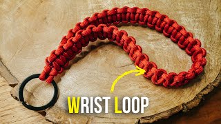 Make A Cobra Knot Paracord Wrist Lanyard  Camera Strap TUTORIAL [upl. by Merle]