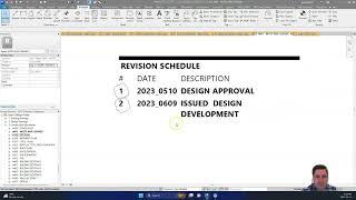 Revit Tutorial  Revision Clouds Schedules Setting up revisions for drawing issued phases [upl. by Koetke]