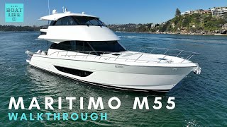 2023 Maritimo M55 Walkthrough [upl. by Cung]