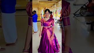 Gujarat Kuruthi 👉🏻❤️🔥 purple 💜 saree selflove [upl. by Le76]