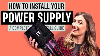 HOW TO install a Power Supply  StepByStep [upl. by Idmann]