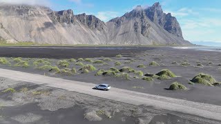 Jokulsarlon Iceland Islandia Glacier Stokknes Vestrahorn Road 1 Drone and Insta 360 [upl. by Oakley71]