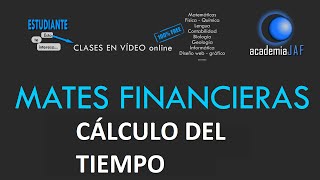 Cálculo del TIEMPO en Interés Capitalización Compuesta  Matemáticas Financieras  academia JAF [upl. by Mcknight]