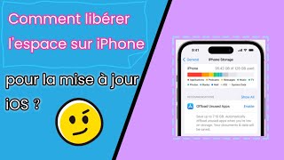 Comment libérer lespace sur iPhone pour la mise à jour iOS 18 ？ [upl. by Bertha869]