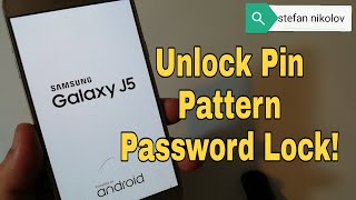 How to hard reset Samsung J5 2017 SMJ530F Remove pinpatternpassword lock [upl. by Nosiram458]