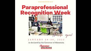 Paraprofessionals Recognition Week 2022  Minnesota [upl. by Elicul315]