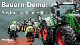 Landwirte demonstrieren Bauern Demo wegen Aus für AgrardieselSubventionen  WDR aktuell [upl. by Anhoj]